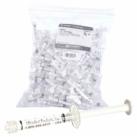 Ultradent™ 1.2 mL Clear Plastic Empty Syringes